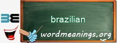 WordMeaning blackboard for brazilian